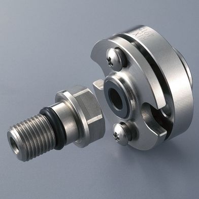 Racor giratorio para aceite - ESX20M-T - RIX Europe - de pasos múltiples / para máquina herramienta / de acero inoxidable