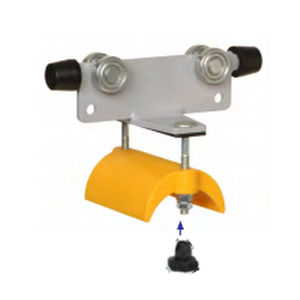 Carretilla portacable de plástico - WK-P1-160x96xD63T - UNILIFT - en acero galvanizado / plana