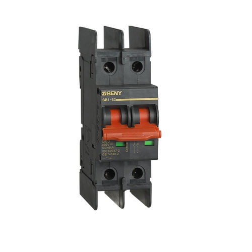 Disyuntor DC - BB1-63 - Zhejiang Benyi Electrical Co.,ltd. - 2 polos / de rearme manual / para aplicaciones fotovoltaicas