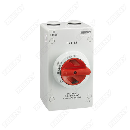 Seccionador manual - BYT-32 - Zhejiang Benyi Electrical Co.,ltd. - 4 polos / 2 polos / DC