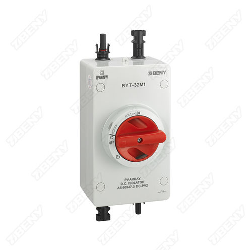 Seccionador rotativo - BYT-32M1 - Zhejiang Benyi Electrical Co.,ltd. - de baja tensión / 4 polos / DC