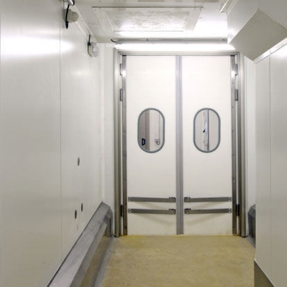 Puerta con bisagra - DA-15 - Tane Hermetic - de acero inoxidable / de polietileno / para interior