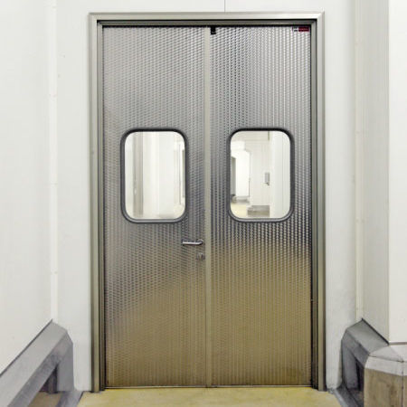 Puerta abatible - Tane Hermetic - con bisagra / de acero inoxidable / industrial
