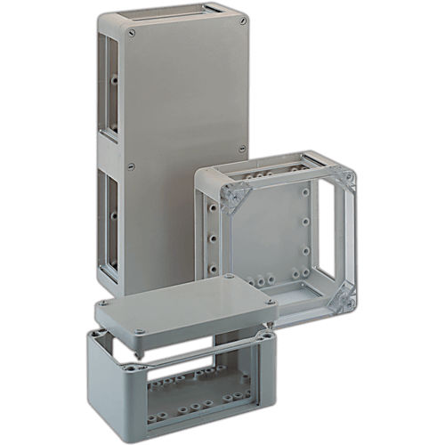 Caja con brida - PFS series - ROSE Systemtechnik - rectangular / de poliéster reforzado con fibras de vidrio / industrial