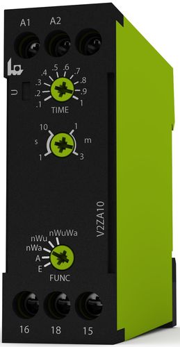 Temporizador electrónico - V2ZA10 3MIN - TELE Haase Steuergeraete GmbH - analógico / retardado / en riel DIN