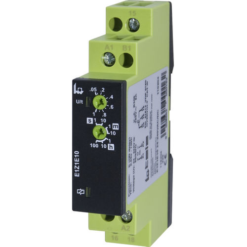 Temporizador electrónico - E1Z1E10 24-240V AC/DC - TELE Haase Steuergeraete GmbH - con retardo de atracción / en riel DIN / para OEM