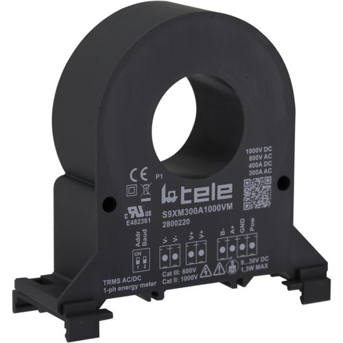 Contador de energía eléctrica monofásico - S9XM300A1000VM - TELE Haase Steuergeraete GmbH - en riel DIN / de pared / para montaje sobre panel