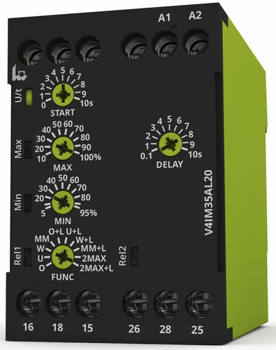 Relé de vigilancia de corriente - V4IM35AL20 - TELE Haase Steuergeraete GmbH - 2NA/NC / AC/DC / monofásico