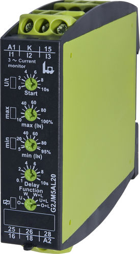 Relé de vigilancia de corriente - G2JM5AL20 24-240V AC/DC - TELE Haase Steuergeraete GmbH - 2NA/NC / AC / trifásico