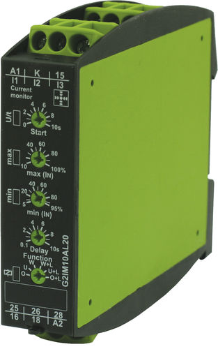 Relé de vigilancia de corriente - G2IM10AL20 24-240V AC/DC - TELE Haase Steuergeraete GmbH - 2NA/NC / monofásico / en riel DIN