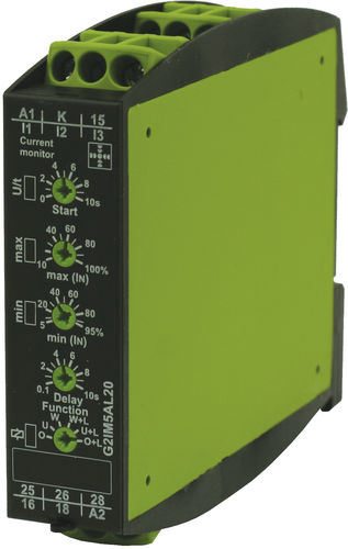Relé de vigilancia de corriente - G2IM5AL20 24-240V AC/DC - TELE Haase Steuergeraete GmbH - 2NA/NC / en riel DIN