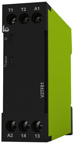 Relé de vigilancia de temperatura - V2TF01, PTC  - TELE Haase Steuergeraete GmbH - 1NC / en riel DIN / de rearme automático