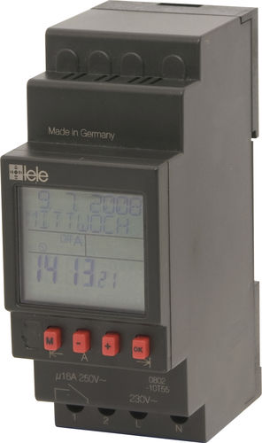 Interruptor horario digital - TSC - TELE Haase Steuergeraete GmbH - en riel DIN / con reloj astronómico integrado