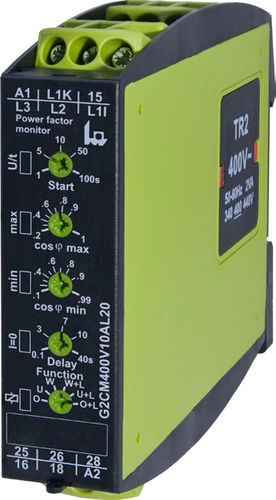Relé de vigilancia de factor de potencia - G2CM400V10AL20 - TELE Haase Steuergeraete GmbH - 2NA/NC / AC / trifásico
