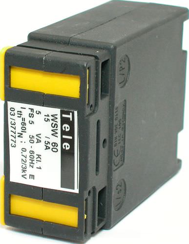Transductor de corriente con transformador - WSW 60 - TELE Haase Steuergeraete GmbH - en riel DIN / fijo / AC