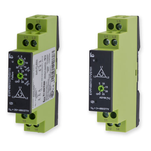 Relé de vigilancia de tensión - E1PF480Y/277VSY10 - TELE Haase Steuergeraete GmbH - de fases / de ausencia de fases / de desequilibrio de fases