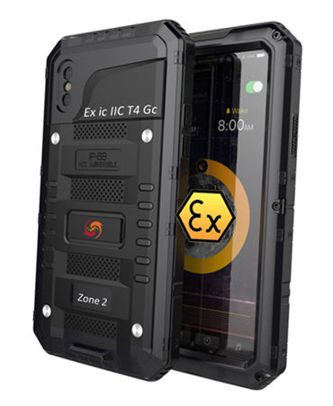 Teléfono inteligente industrial ATEX - ATEX iPhone XS Max - Atexxo B.V. - WiFi / 3G / antideflagrante