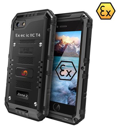 Teléfono inteligente industrial ATEX - ATEX iPhone SE - Atexxo B.V. - WiFi / antideflagrante / de seguridad intrínseca