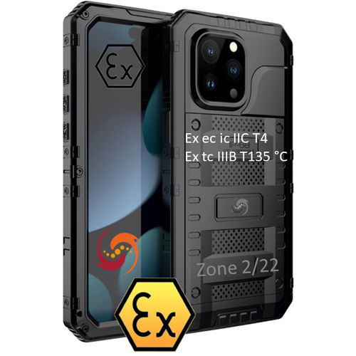 Teléfono inteligente industrial ATEX - MOB-EX-IPH-15 series - Atexxo B.V. - WiFi / Bluetooth / 4G