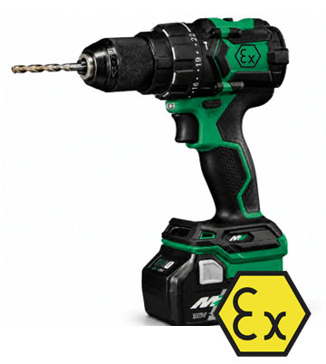 Taladradora atornilladora - DRL-EX-HIK series - Atexxo B.V. - sin cable / alimentada por batería / compacta