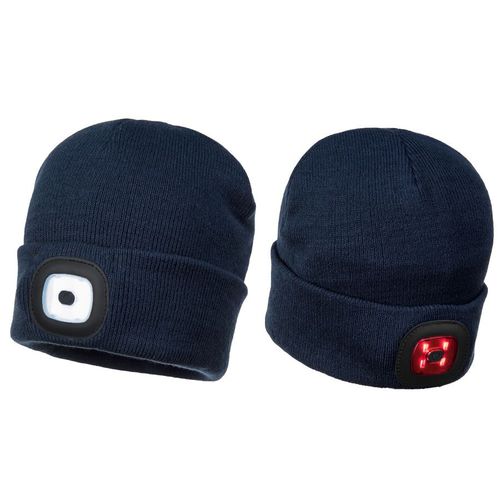 Gorra de protección EN 812 - BONC02L07 - Surflex - reglable / con linterna frontal LED / negra