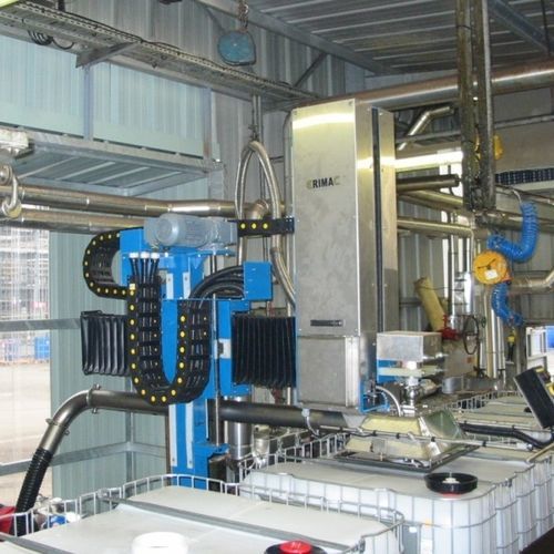 Llenadora 4 ejes - ERIFUT 4 X series - ERIMAC - semiautomática / manual / de bidones sobre paleta