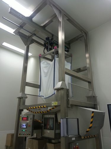 Estación de llenado de big-bag con dispositivo de elevación - ERIBAG VR FP INOX - ERIMAC - vibratoria / para la industria agroalimentaria