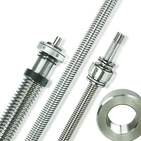 Tornillo de avance a medida - CUSTOMIZED THREADED SCREW WITH SHANK MACHINING - Bimeccanica s.r.l. - de acero inoxidable / de aluminio / tuerca