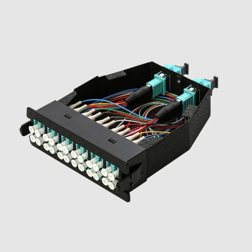 Panel de conexiones modular - JPT Opto-electronics - de fibras ópticas / 1U / 19"