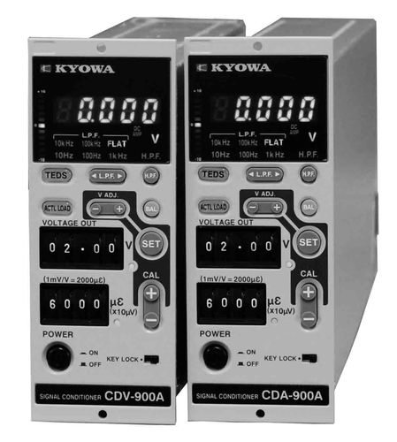 Acondicionador de señal de bajo ruido - CDV-900A series  - Kyowa Electronic Instruments Co. - para galga extensiométrica