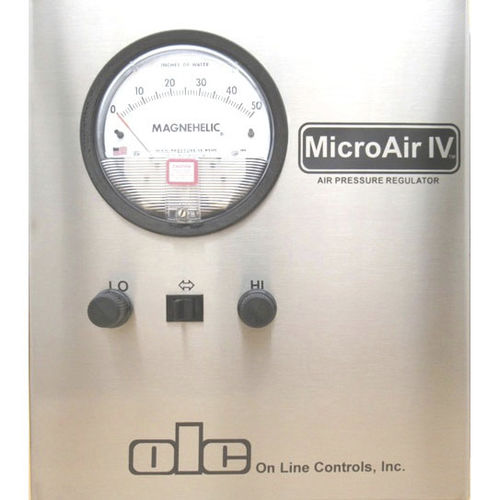 Regulador de presión presión ultrabaja - MicroAir IV - On Line Controls, Inc. - para aire / de muelle / monoetapa