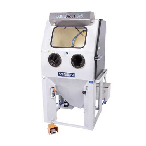 Cabina de chorro de arena húmedo - Aquablast® 915 - VIXEN - manual / con tabla giratoria / compacta
