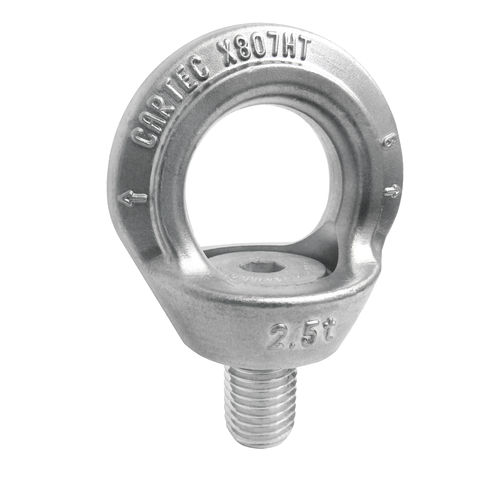 Anillo de elevación roscado - C6X807 H.T. series  - CARCANO - de acero inoxidable / gancho S
