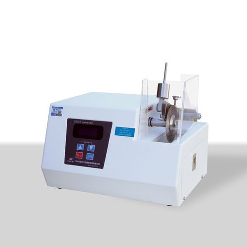 Máquina de corte de baja velocidad - DTQ-5 - Laizhou Weiyi Experiment Machine Manufacturing Co., Ltd. - de hoja rotativa / para metal / de muestras