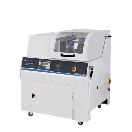 Máquina de corte de hoja rotativa - GTQ-5000A - Laizhou Weiyi Experiment Machine Manufacturing Co., Ltd. - para cerámica / para metal / para material plástico