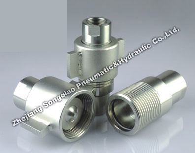 Racor hidráulico - KZE-BE series - Zhejiang Songqiao Pneumatic and Hydraulic Co.,Ltd - para gas / roscado / rápido