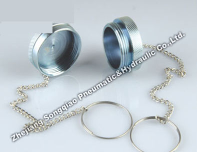 Capuchón roscado - KZE-BC series - Zhejiang Songqiao Pneumatic and Hydraulic Co.,Ltd - redondo / de metal / para racor