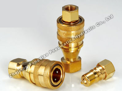 Racor rápido - KZD series - Zhejiang Songqiao Pneumatic and Hydraulic Co.,Ltd - neumático / hidráulico / de latón
