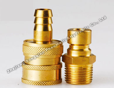 Racor rápido - LSQ-Q3 series - Zhejiang Songqiao Pneumatic and Hydraulic Co.,Ltd - neumático / de latón / modular