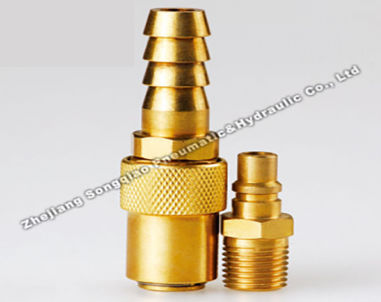Racor rápido - LSQ-K series - Zhejiang Songqiao Pneumatic and Hydraulic Co.,Ltd - neumático / de latón / modular