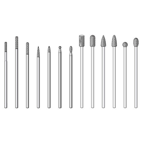 Fresa monobloque - 460 000 1 series - Bipol - de desbarbado / para metal / de cono
