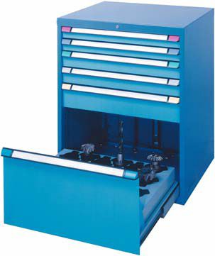 Armario de almacenamiento - THURMETALL - con patas / con cajones / de metal