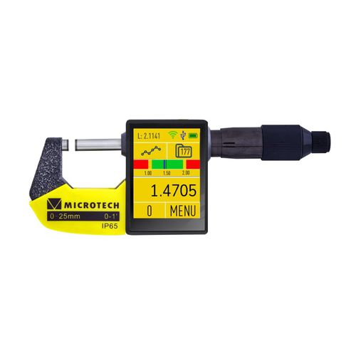 Micrómetro informatizado - 1101 series - MICROTECH - externo / digital / transmisión inalámbrica de datos