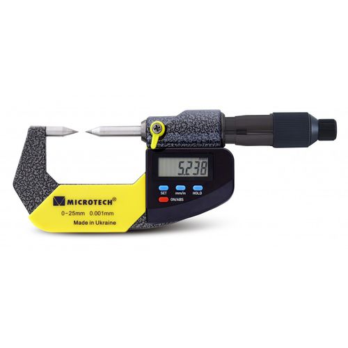 Micrómetro de exteriores - MICROTECH - digital / IP65 / con punta