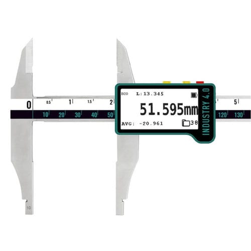 Pie de rey con pantalla digital - 141093321B - MICROTECH - Vernier / con transmisión de datos / con enlace inalámbrico