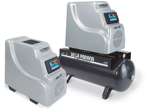 Compresor de tornillo - SAT 5,10 series - La Padana Air Compressors - rotativo / de aire / con motor eléctrico