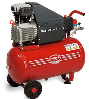 Compresor de pistón - ED 25/2 M - La Padana Air Compressors - de aire / con motor eléctrico / con ruedas