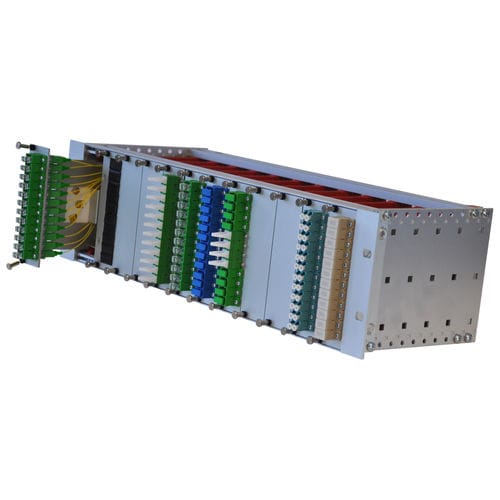 Caja de distribución - OMP-19-3U  series - DLL Partners - rack de 19" / modular / de metal