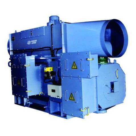 Alternador para aerogenerador - CRRC YONGJI ELECTRIC CO. LTD. - trifásico / 6 polos / IP54