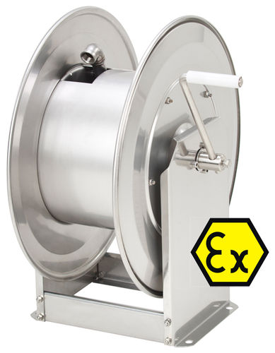 Enrollador de tubo - STKi2 Ex series - Teha - de manivela / para productos químicos / fijo